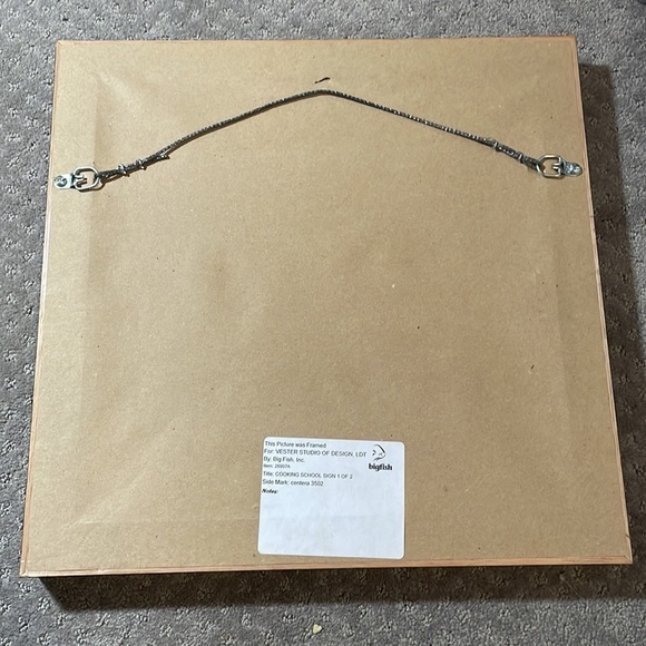 2 Mary Beth Zeitz Limited Edition Prints Cooking School Sign Framed Art - Picture 8 of 13